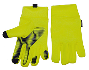Ladies Yellow Stretch Touch Screen Glove - Ladies Winter Clearance